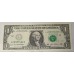 UNITED STATES OF AMERICA 2003 . ONE 1 DOLLAR BANKNOTE . ERROR . INSUFFICIENT INK
